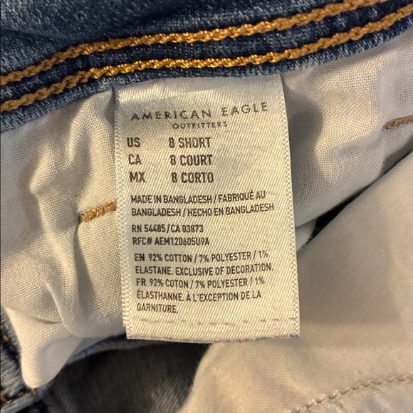 American Eagle Outfitters Blue Kick Boot Super Stretch Women’s 8 Short - Picture 3 of 12